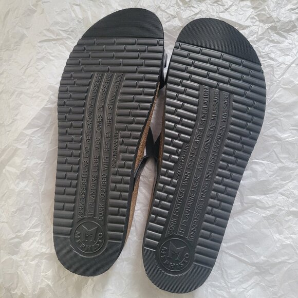 Mephisto Black Hera Sandals Patent Leather Size 40 - Picture 6 of 7